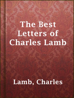 cover image of The Best Letters of Charles Lamb